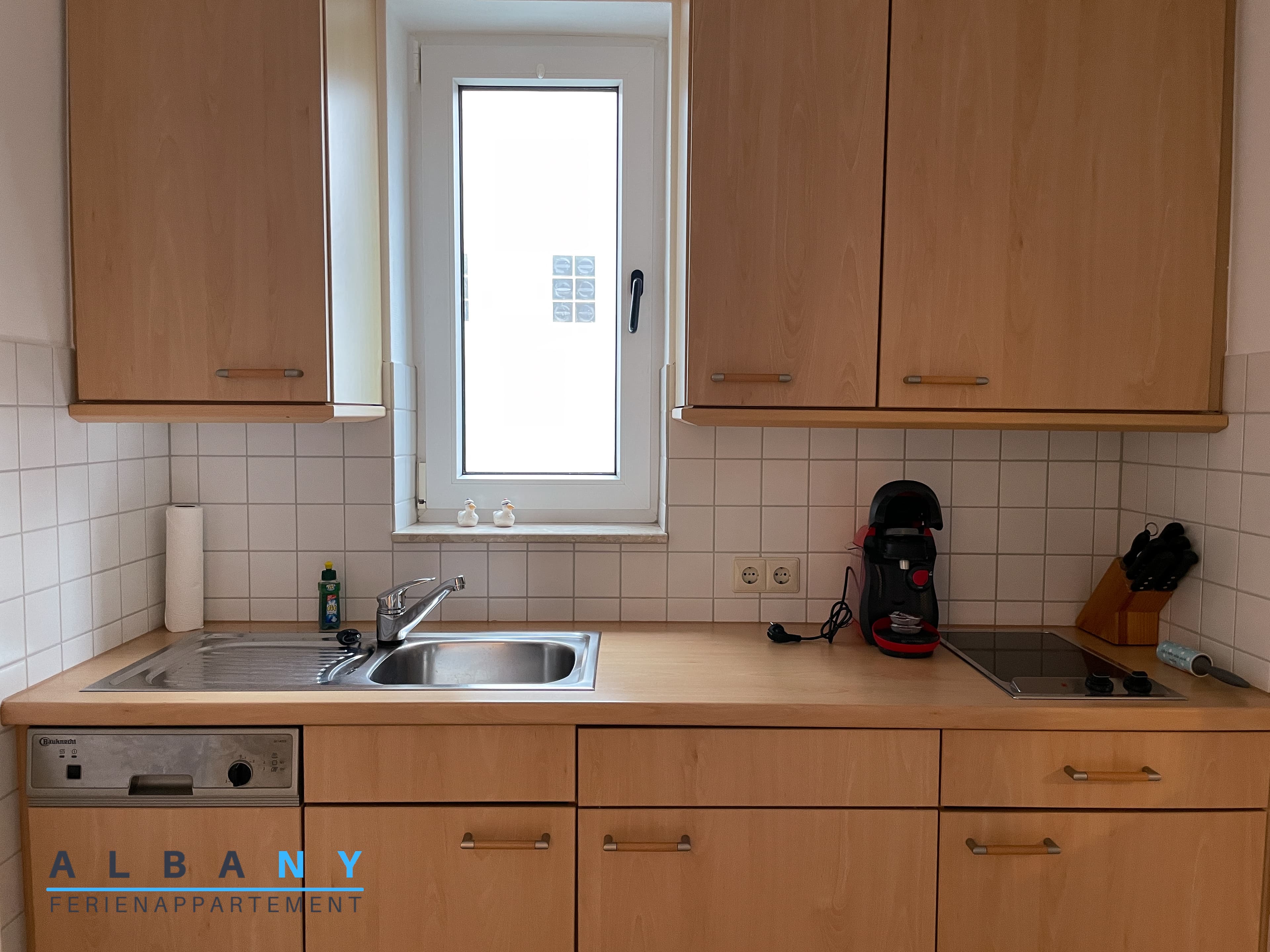 Küche der Ferienwohnung Albany